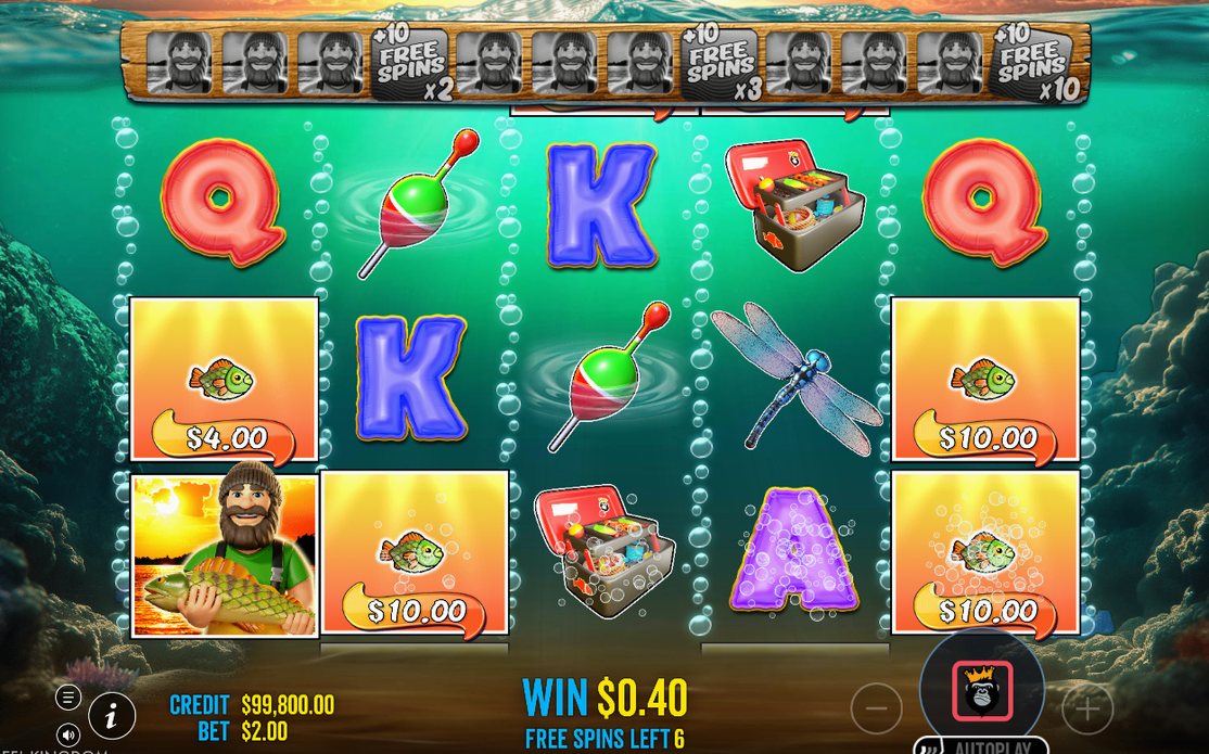 Free Spins round, Wild Tracker above the reels