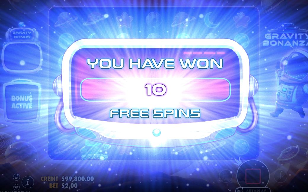 Free Spins round running on special reels