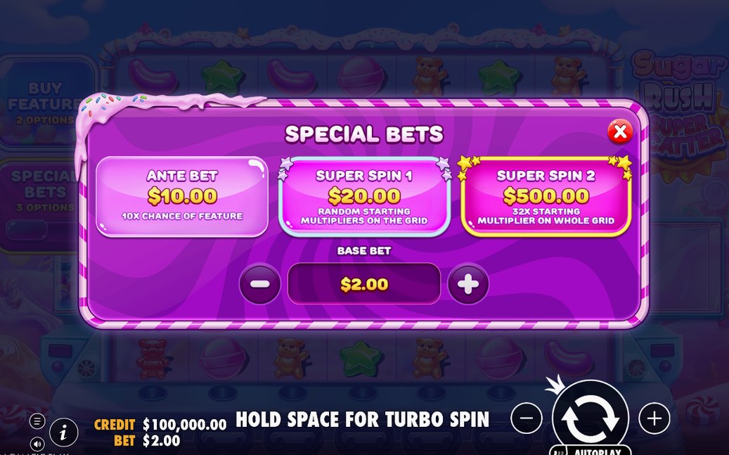 Bonus round opening with its spin count on screen