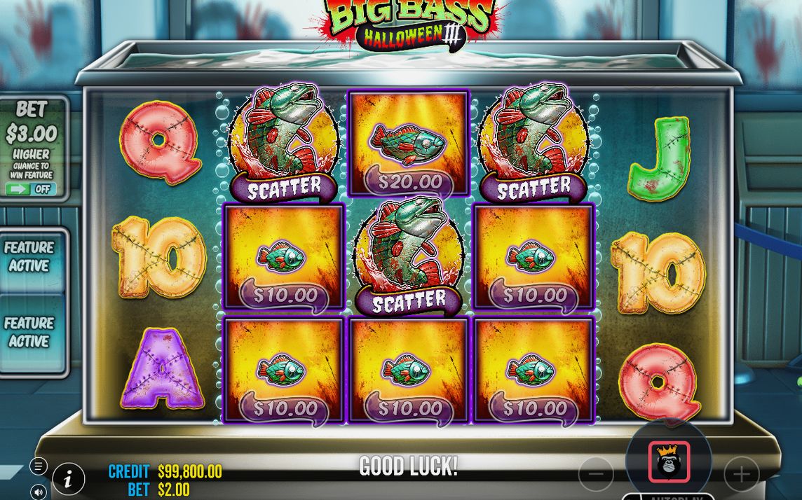 Free Spins with blue strip above and red strip below